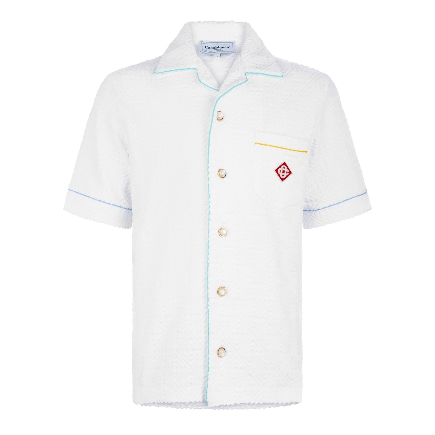 LUXURY HUB CASABLANCA MONOGRAM TOWEL SHIRT