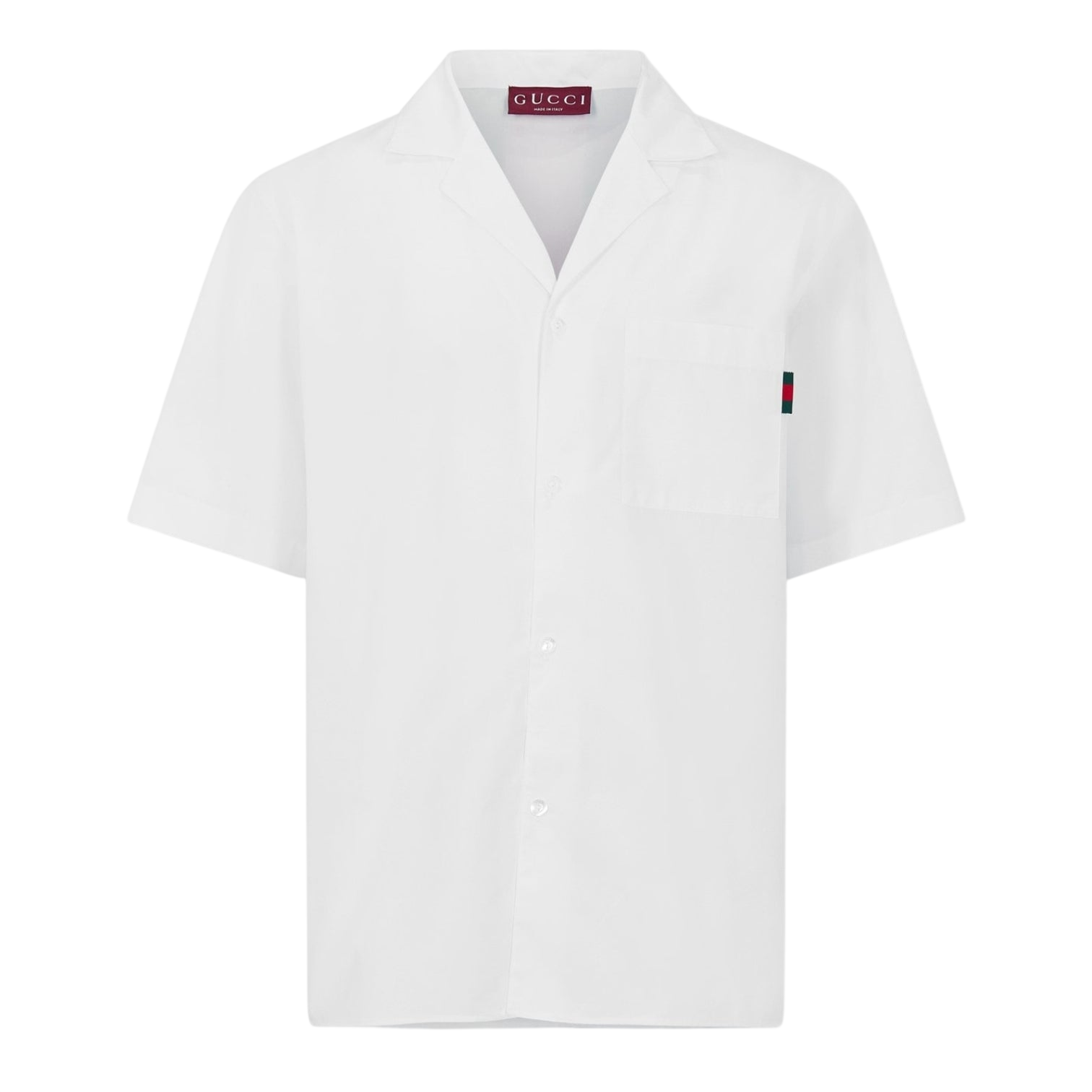 LUXURY HUB GUCCI WEB STRIPE SHORT SLEEVED SHIRT