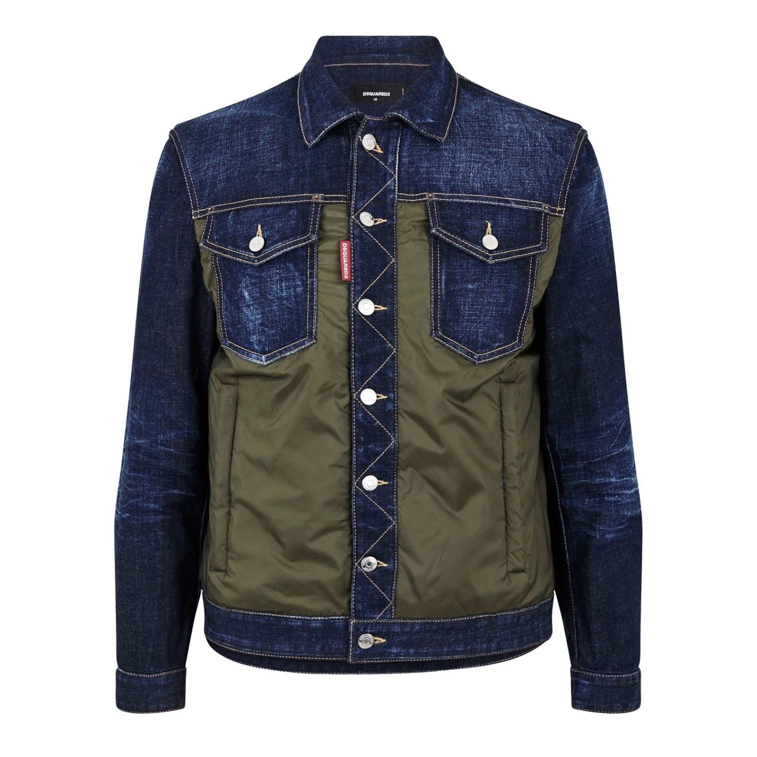 LUXURY HUB DSQUARED2 DENIM PUFFER JEAN JACKET