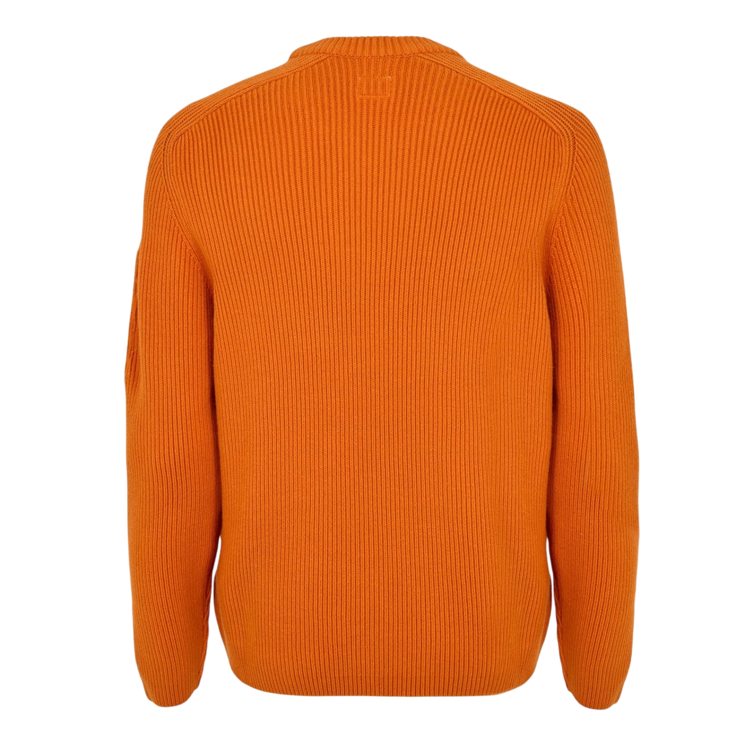 LUXURY HUB CP COMPANY MEN'S RIBBED KNITTED CREW NECK JUMPER