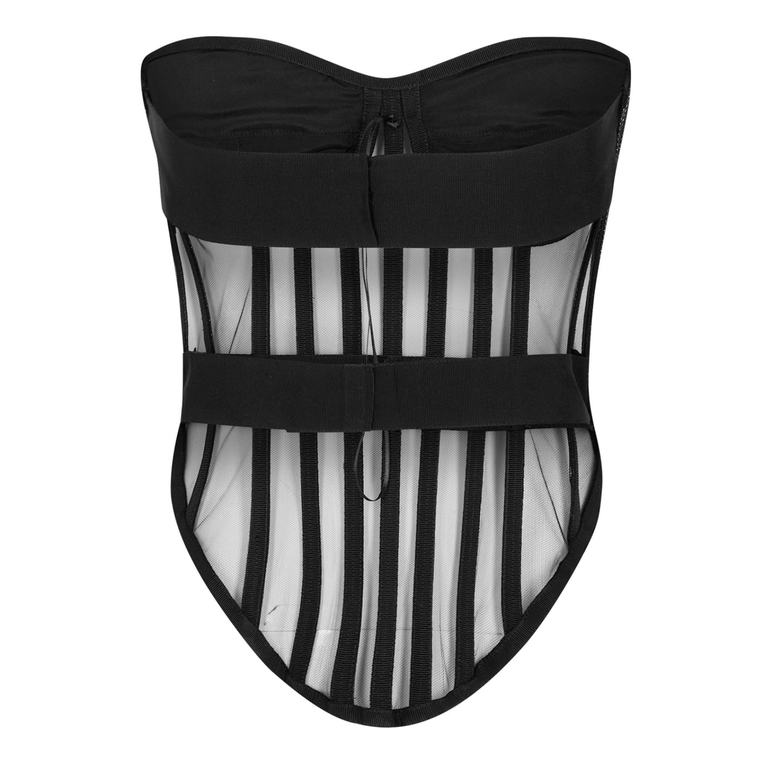 LUXURY HUB DOLCE AND GABBANA TULLE BONNED CORSET