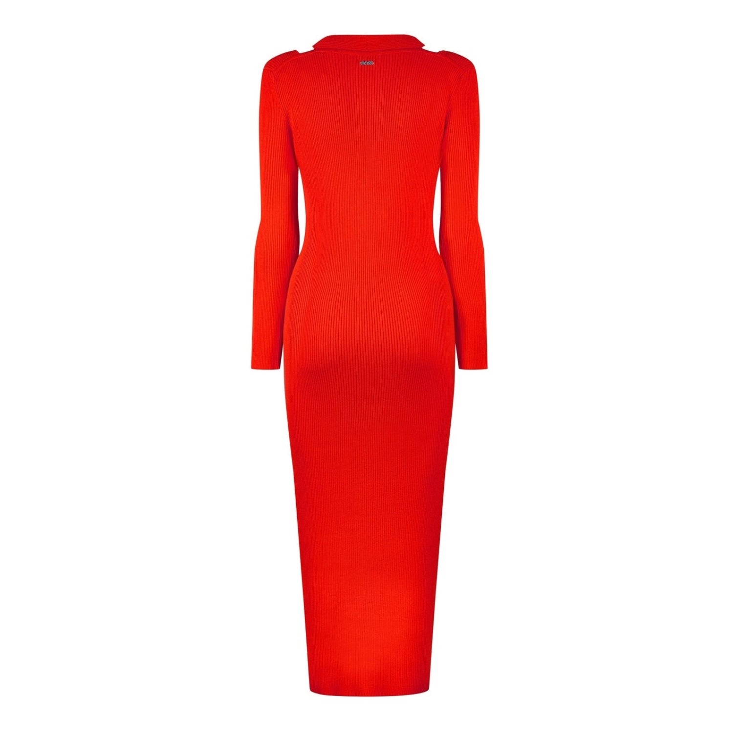 LUXURY HUB BOSS LONG SLEEVE CUT-OUT SHOULDER DRESS