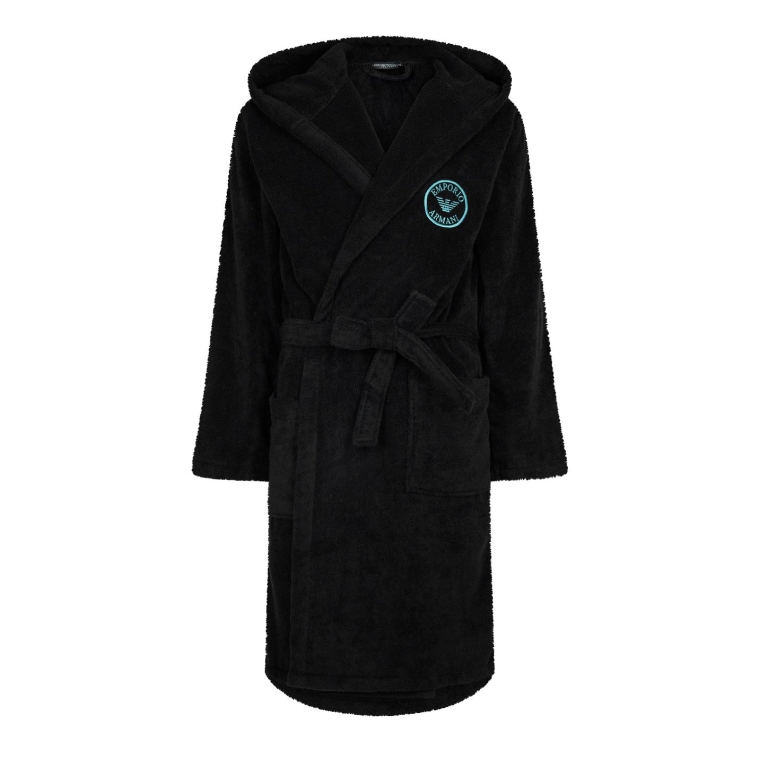 LUXURY HUB EMPORIO ARMANI MEN'S WOVEN BATHROBE