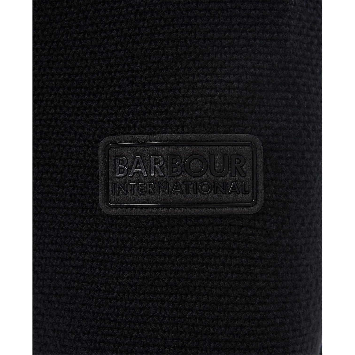 LUXURY HUB BARBOUR INTERNATIONAL ERASER KNITTED HOODIE