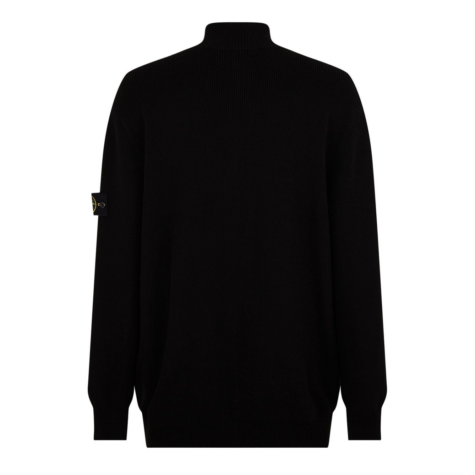 LUXURY HUB STONE ISLAND BADGE KNIT SWEATSHIRT