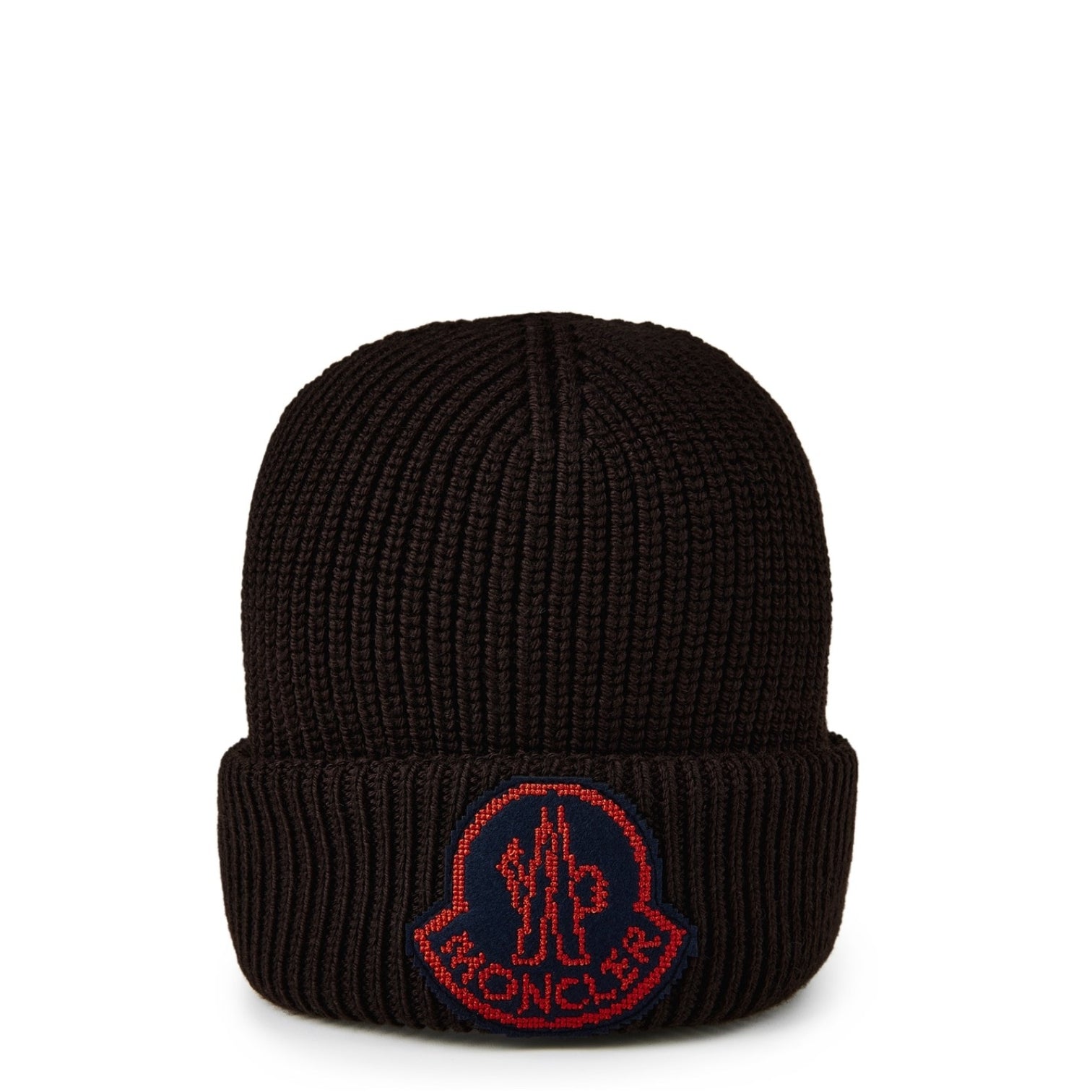 LUXURY HUB MONCLER LOGO BEANIE HAT