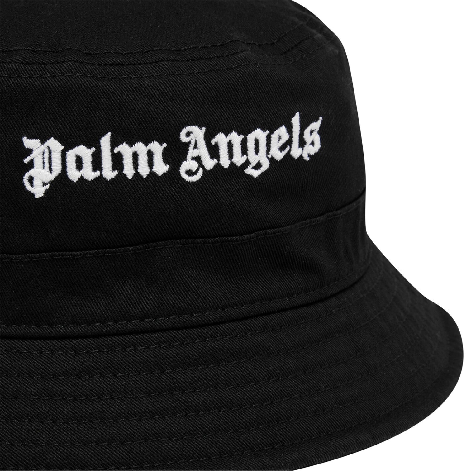 LUXURY HUB PALM ANGELS LOGO BUCKET HAT