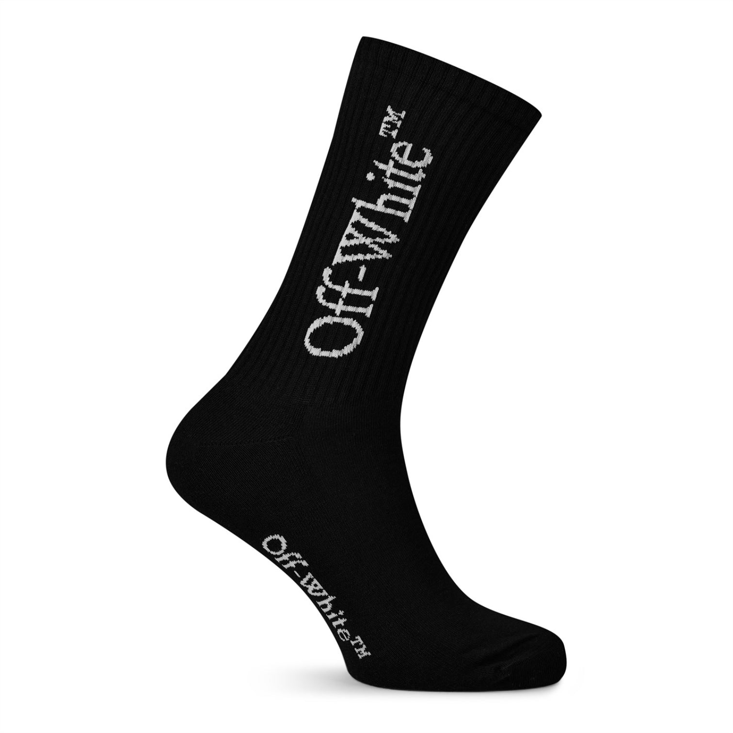 LUXURY HUB OFF WHITE LOGO SOCK