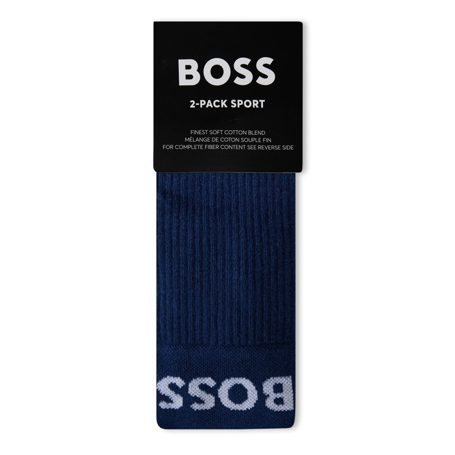 LUXURY HUB BOSS 2 PACK SPORT CREW SOCKS MENS