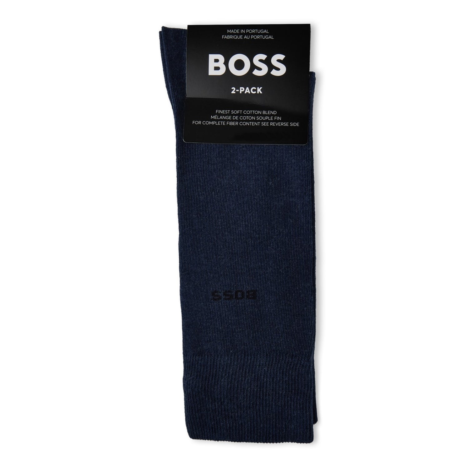 LUXURY HUB BOSS 2 PACK PLAIN SOCKS