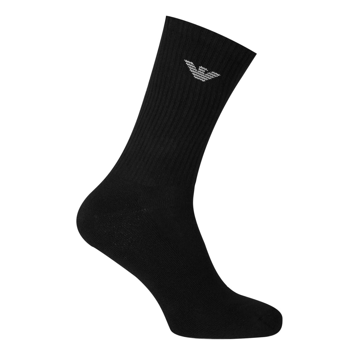 LUXURY HUB EMPORIO ARMANI 3 PACK CREW LOGO SOCKS