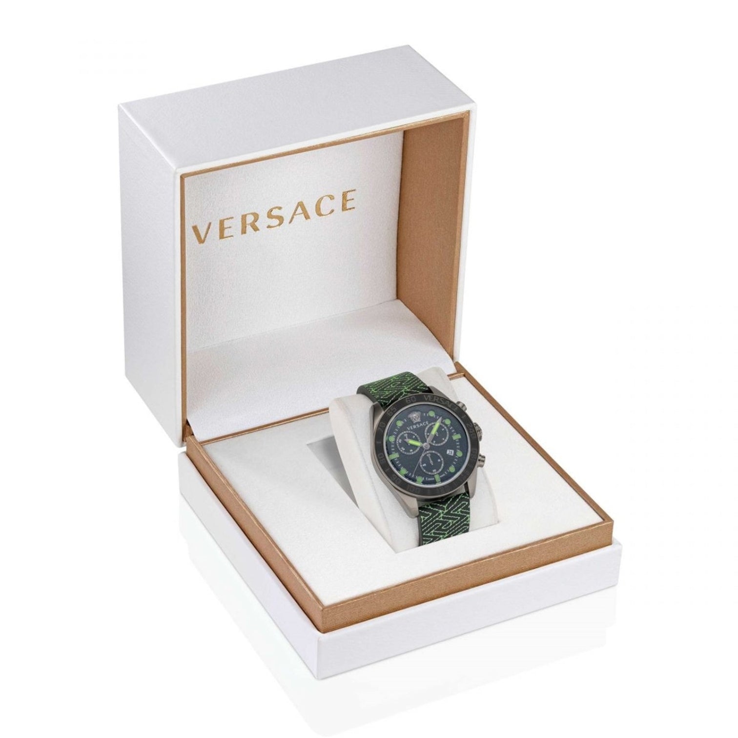 LUXURY HUB VERSACE MENS VERSACE GRECA DOME - CHRONO WATCH