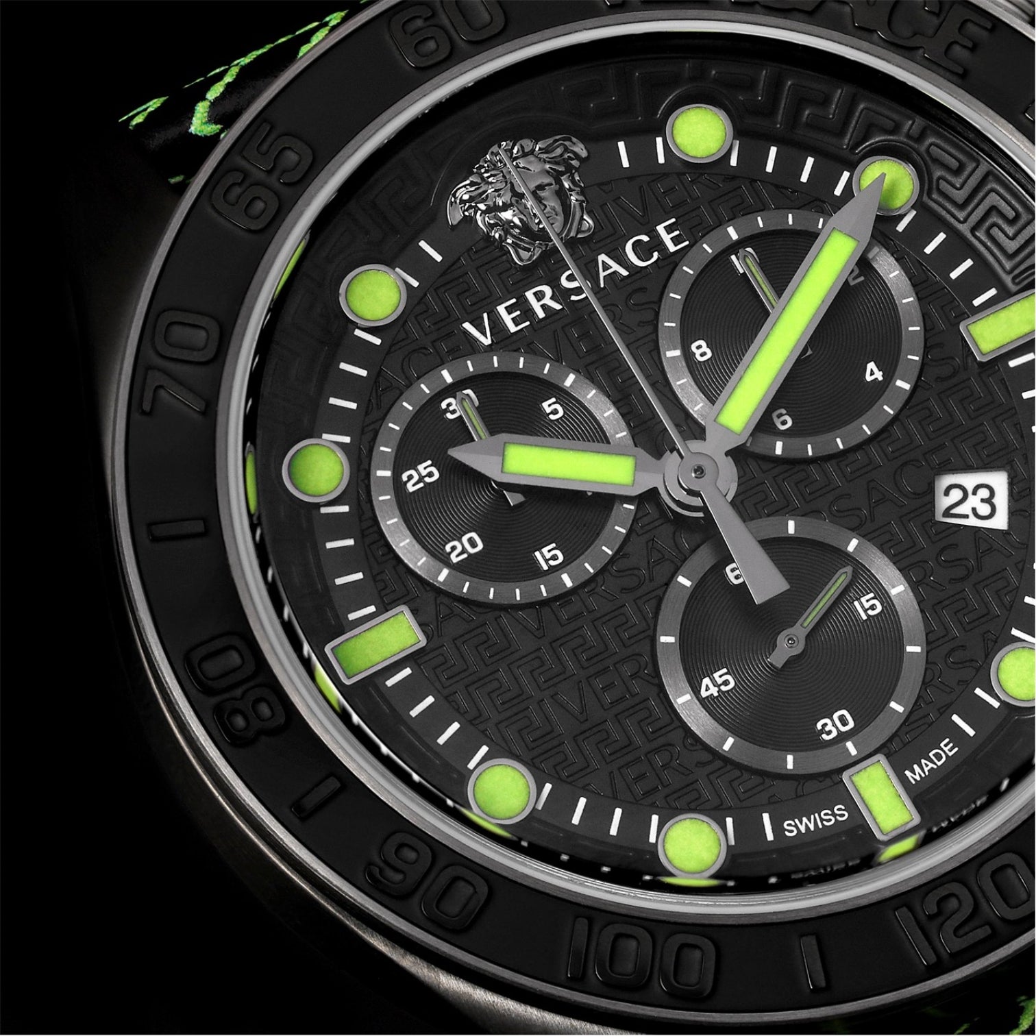 LUXURY HUB VERSACE MENS VERSACE GRECA DOME - CHRONO WATCH