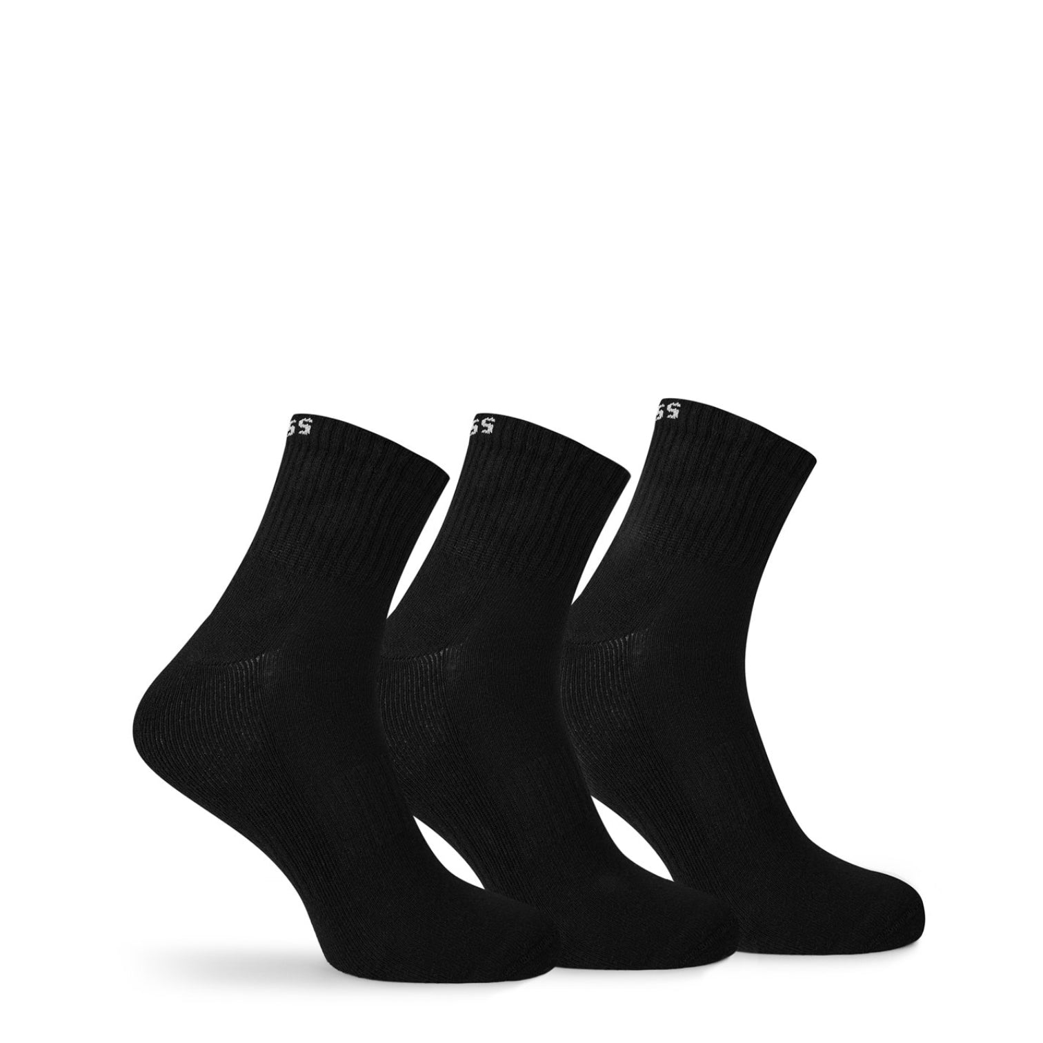 LUXURY HUB BOSS 3-PACK QUARTER SOCK MENS