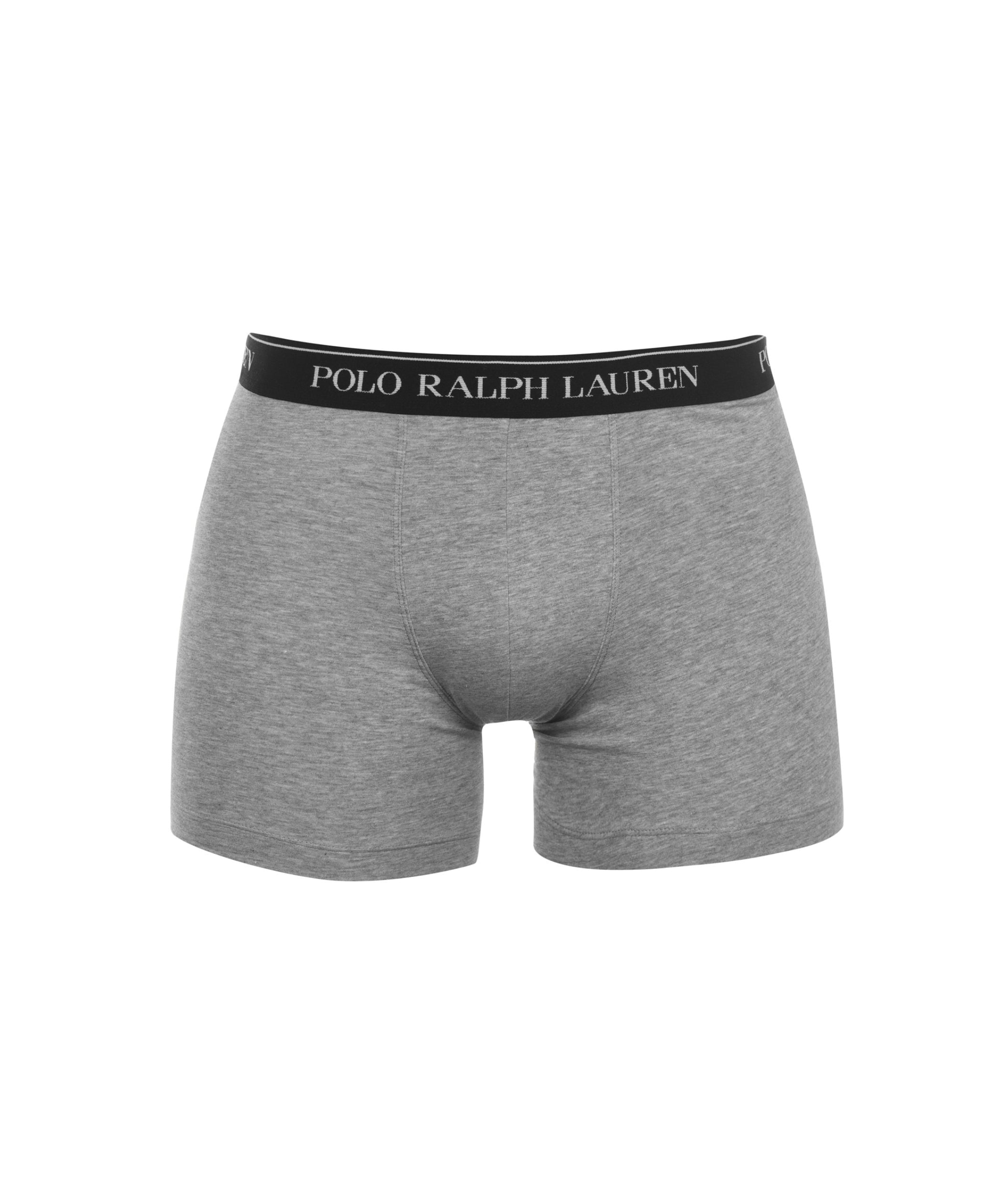 LUXURY HUB RALPH LAUREN STRETCH COTTON BOXER BRIEF 3-PACK