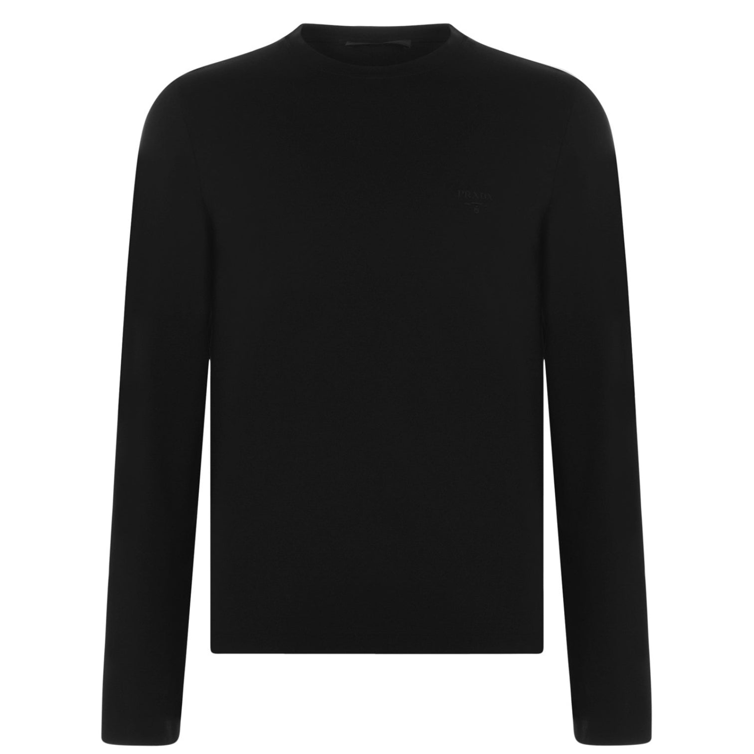 LUXURY HUB PRADA LOGO LONG SLEEVE TEE