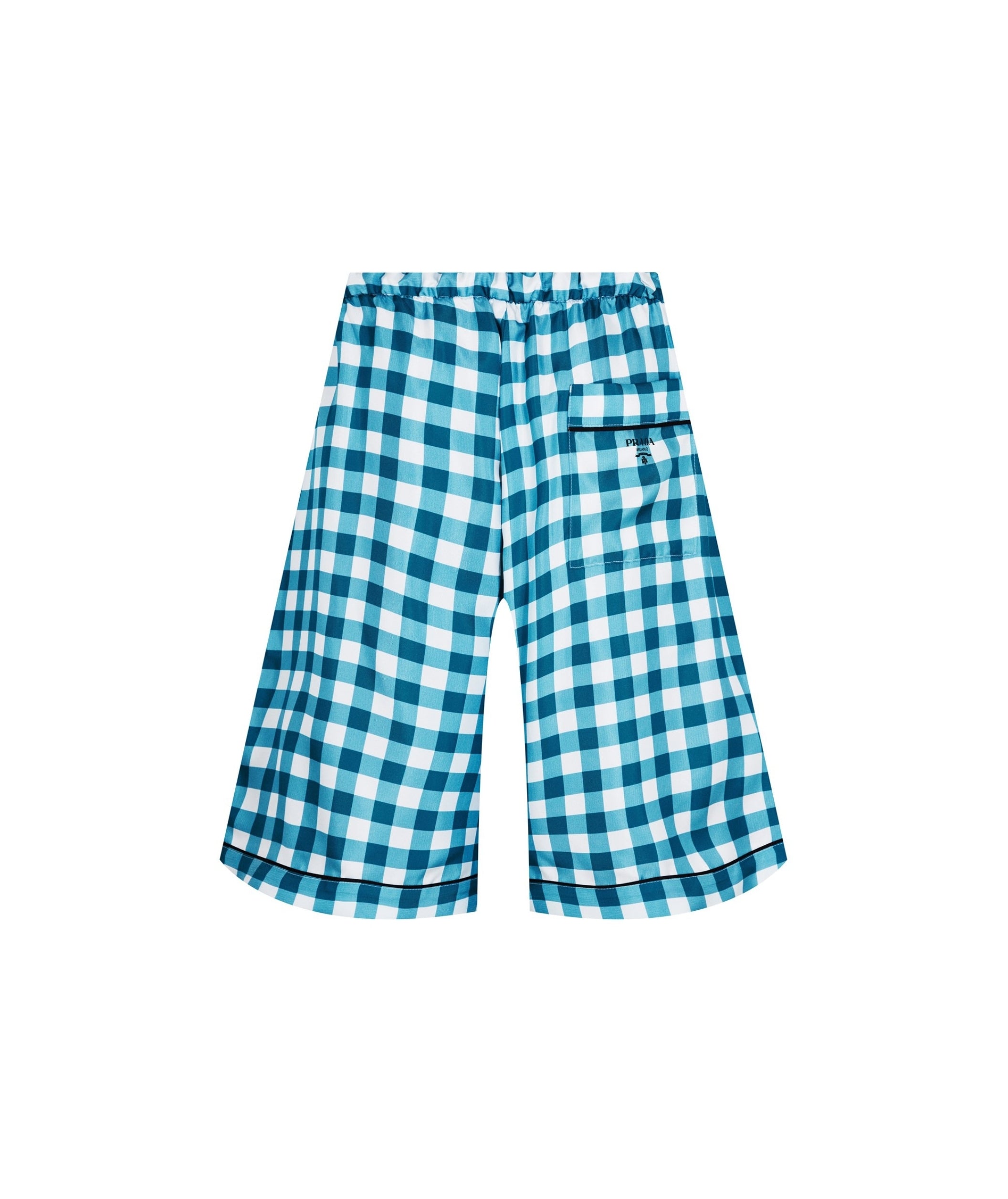 LUXURY HUB PRADA GINGHAM CHECK BERMUDA SHORTS