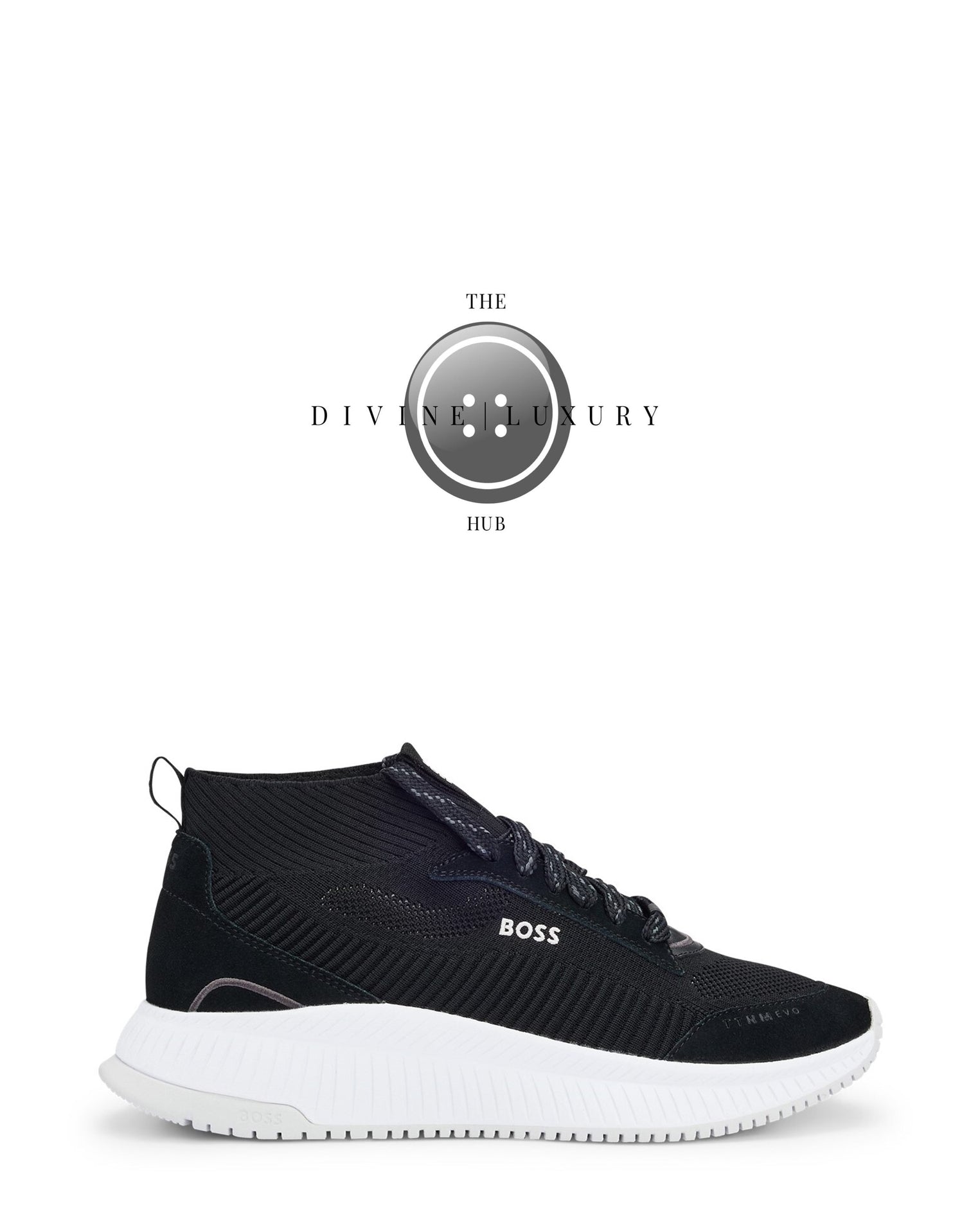 LUXURY HUB BOSS FISHBONE SOCK TRAINERS