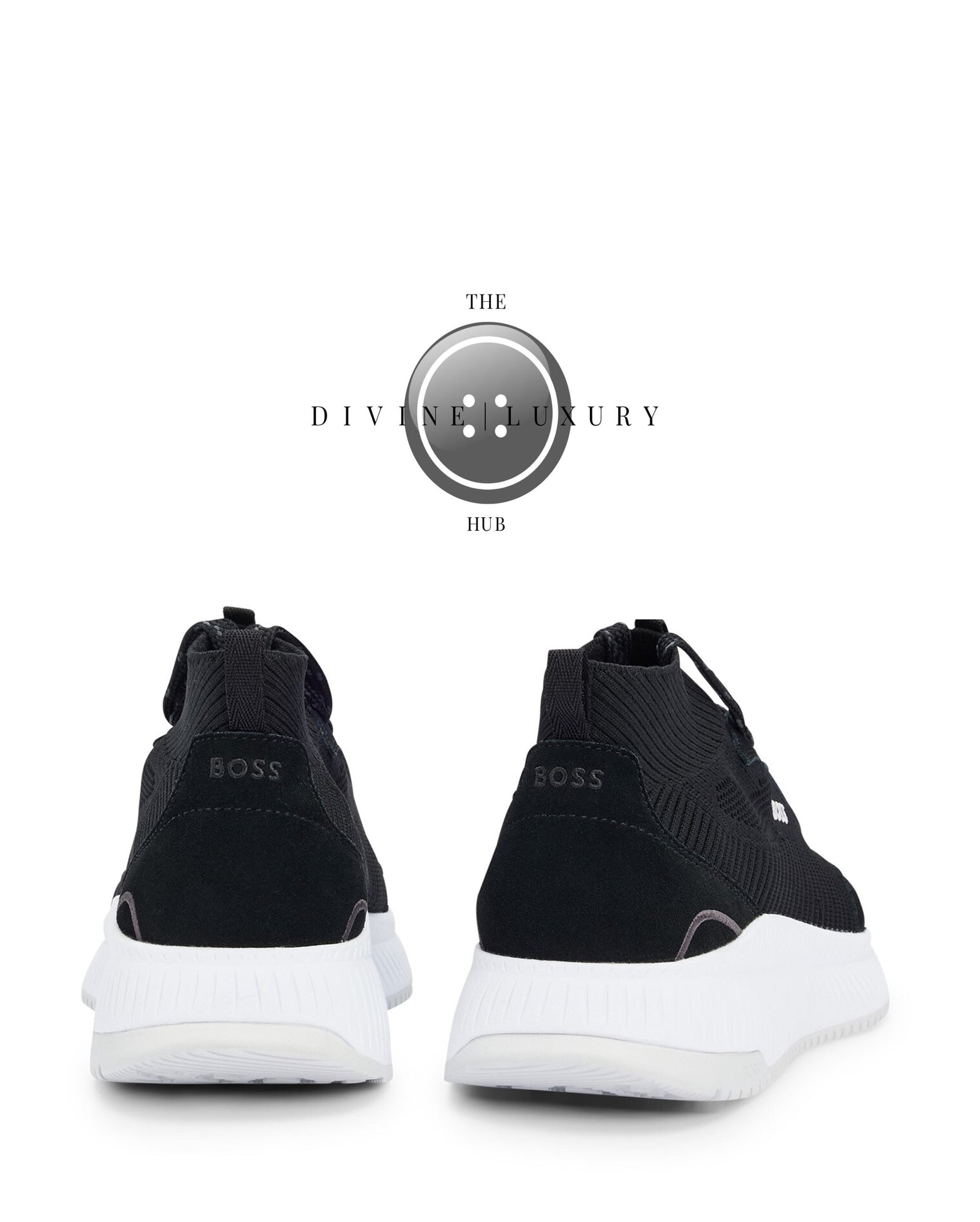 LUXURY HUB BOSS FISHBONE SOCK TRAINERS