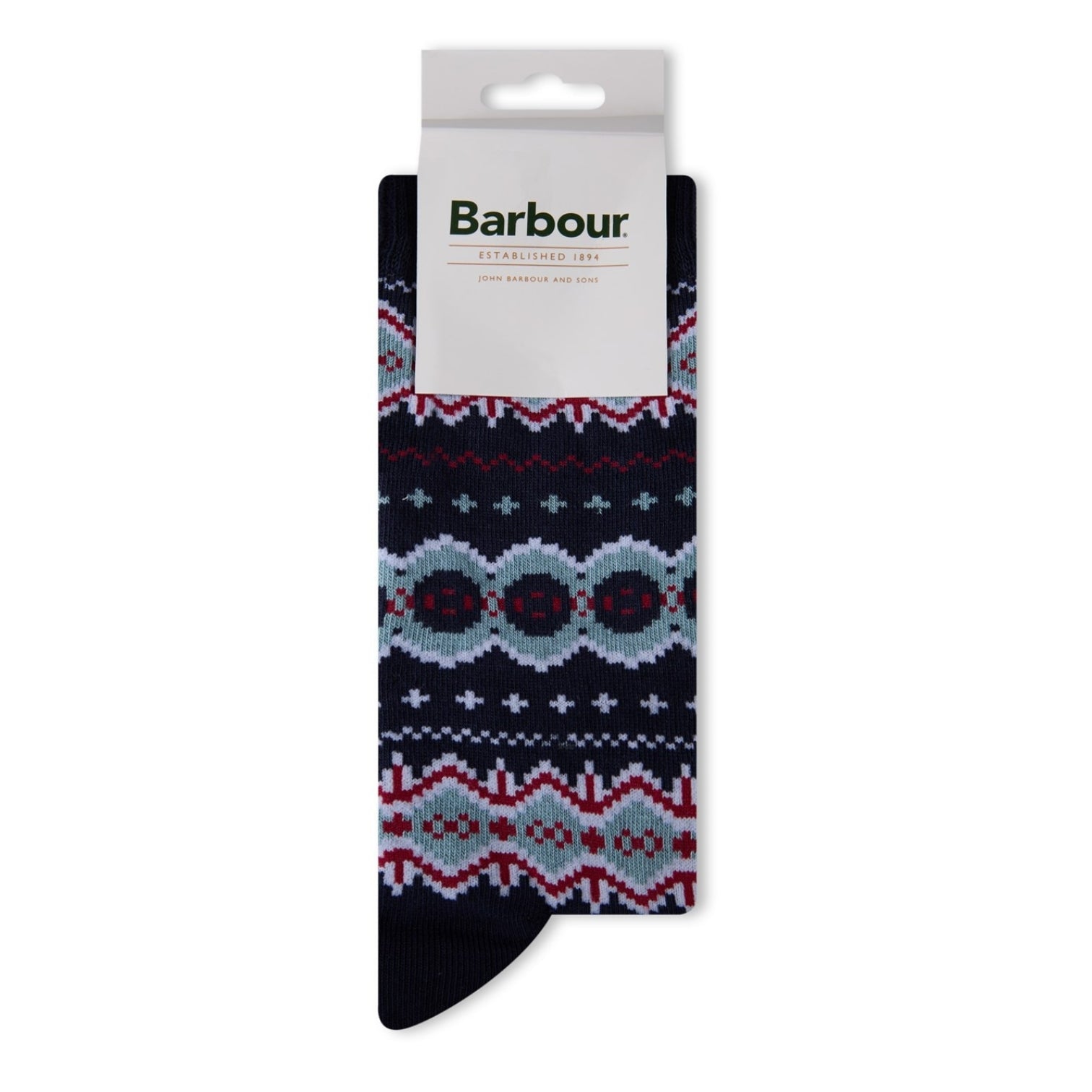 LUXURY HUB BARBOUR BENTHALL FAIRISLE SOCK