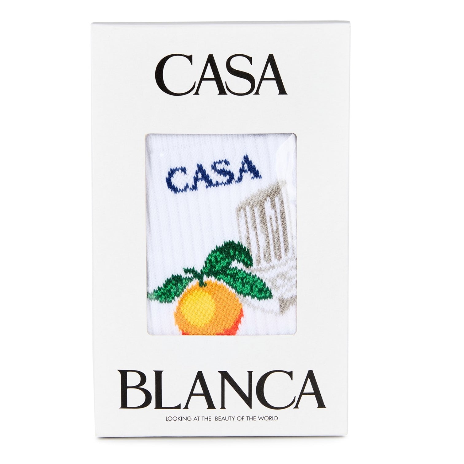 LUXURY HUB CASABLANCA CASA ORANGES SOCK