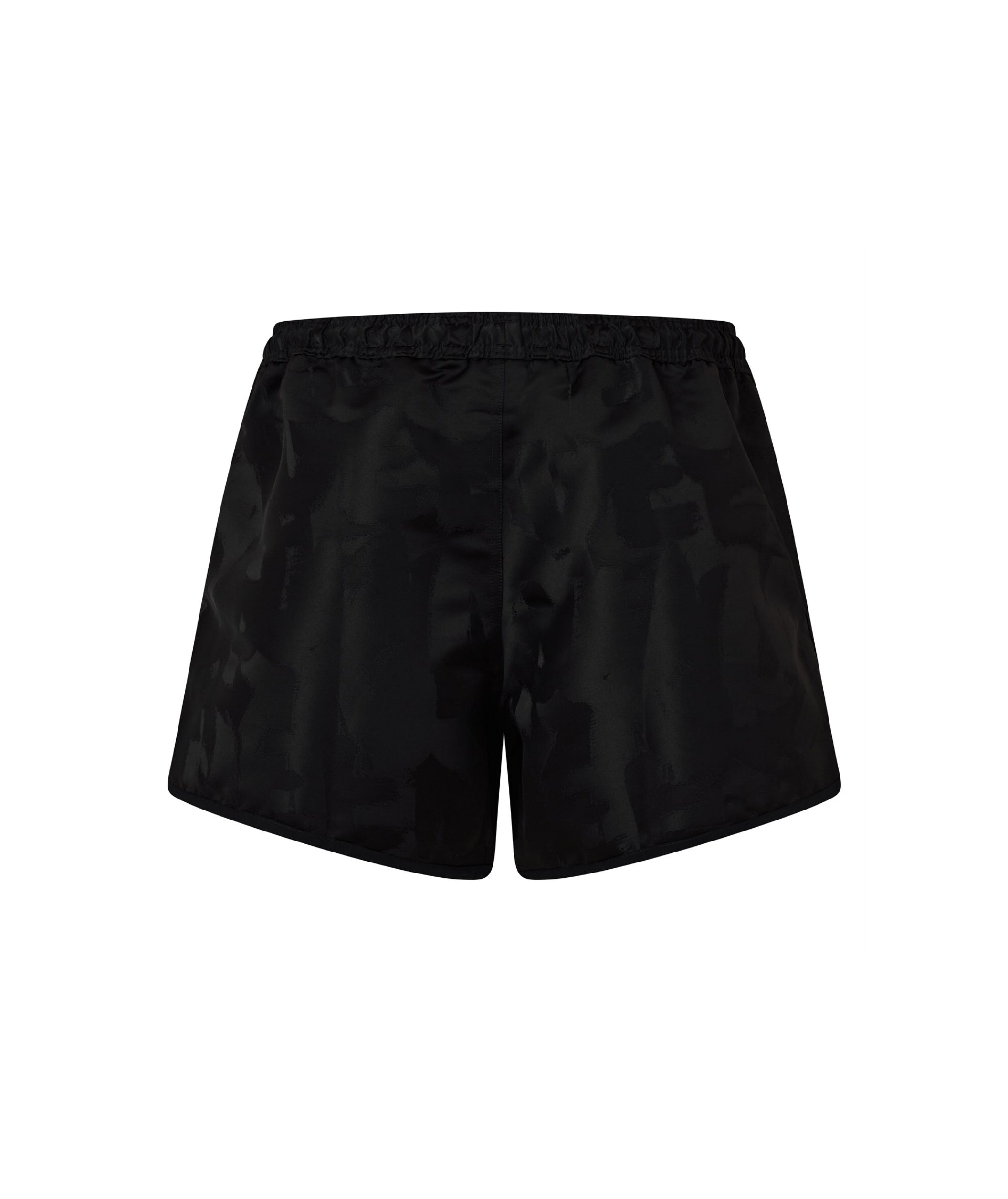 LUXURY HUB ALEXANDER MCQUEEN BLACK TONAL JOGGING SHORTS