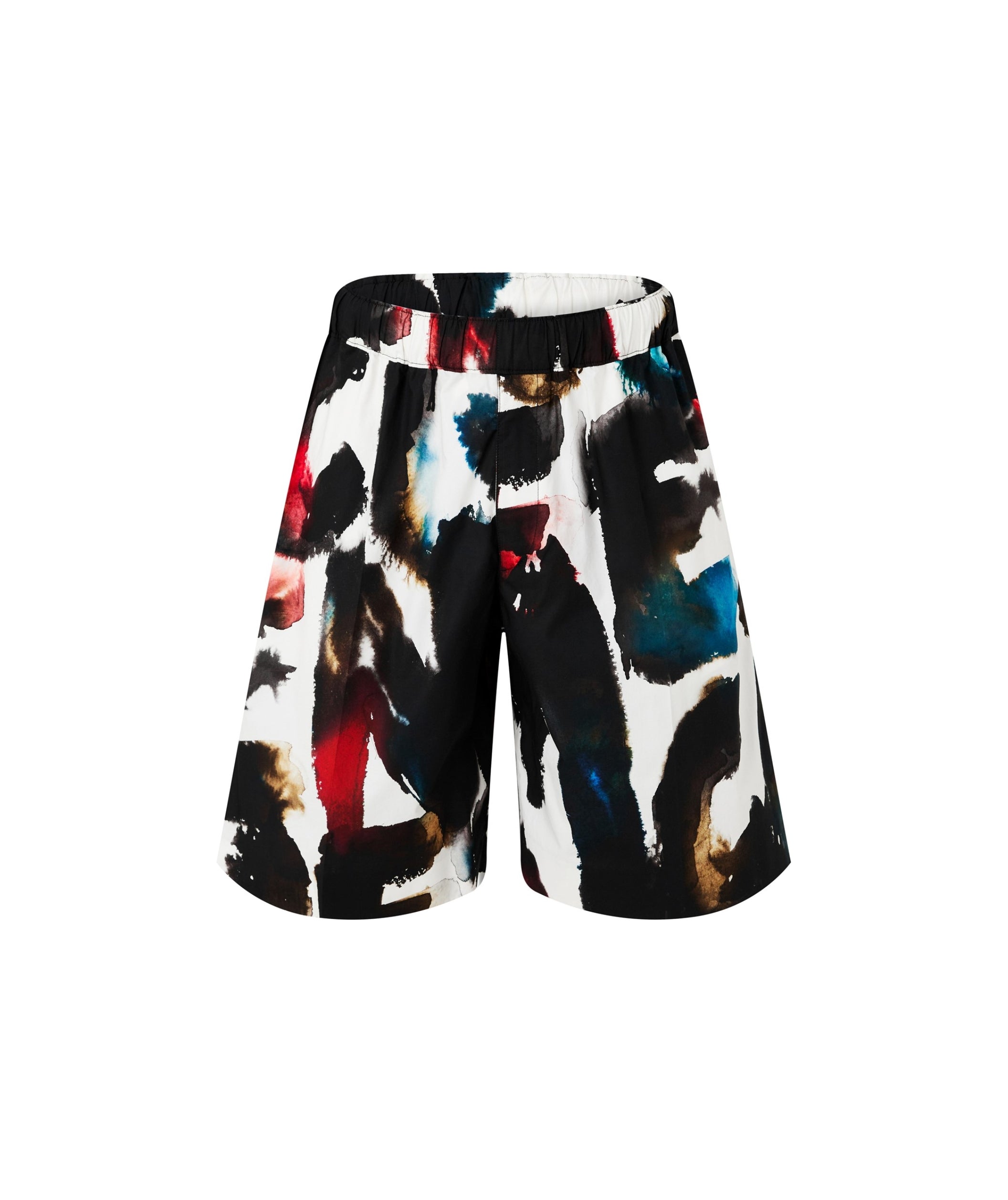 LUXURY HUB ALEXANDER MCQUEEN WATERCOLOUR GRAFFITI SHORTS