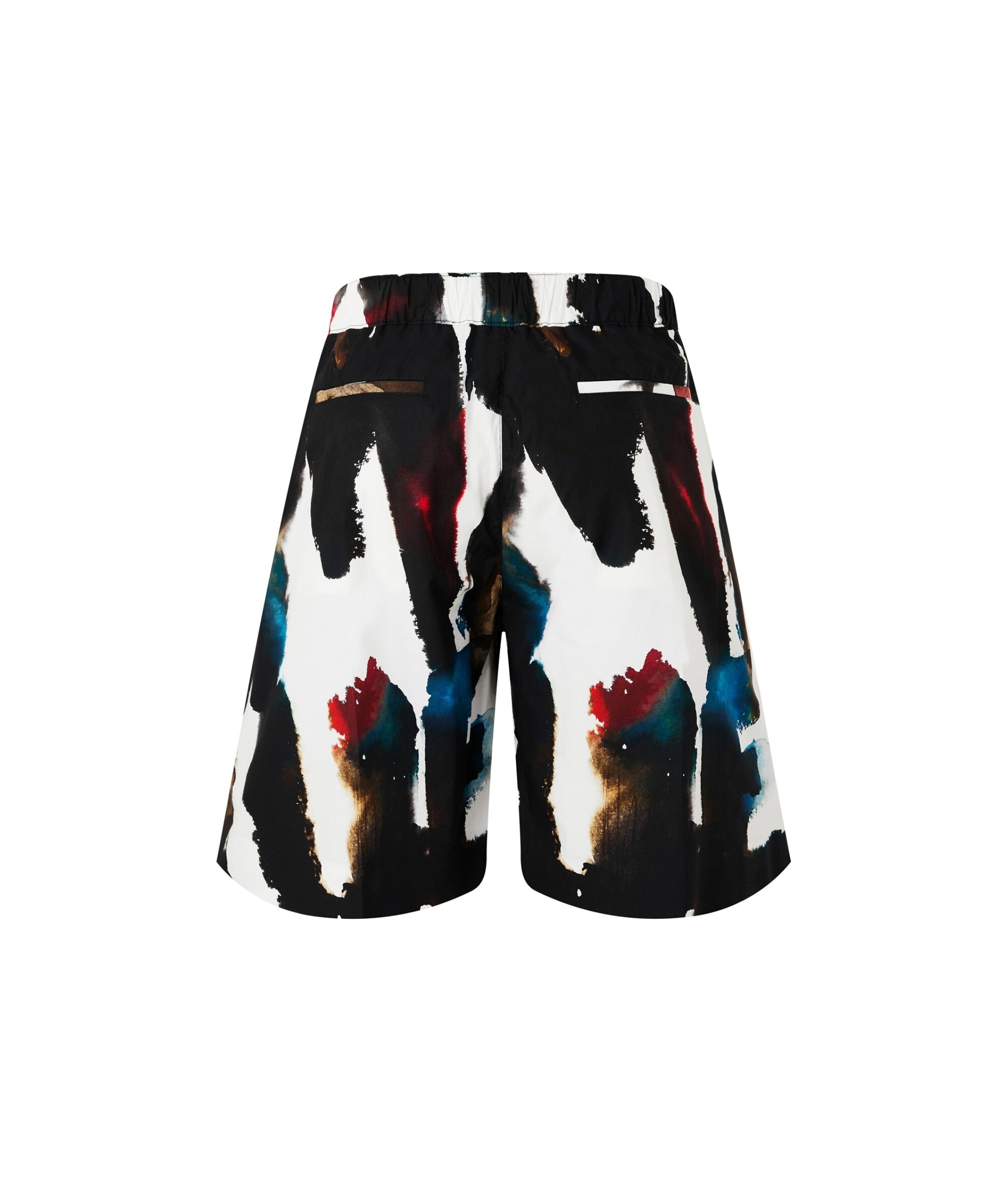 LUXURY HUB ALEXANDER MCQUEEN WATERCOLOUR GRAFFITI SHORTS