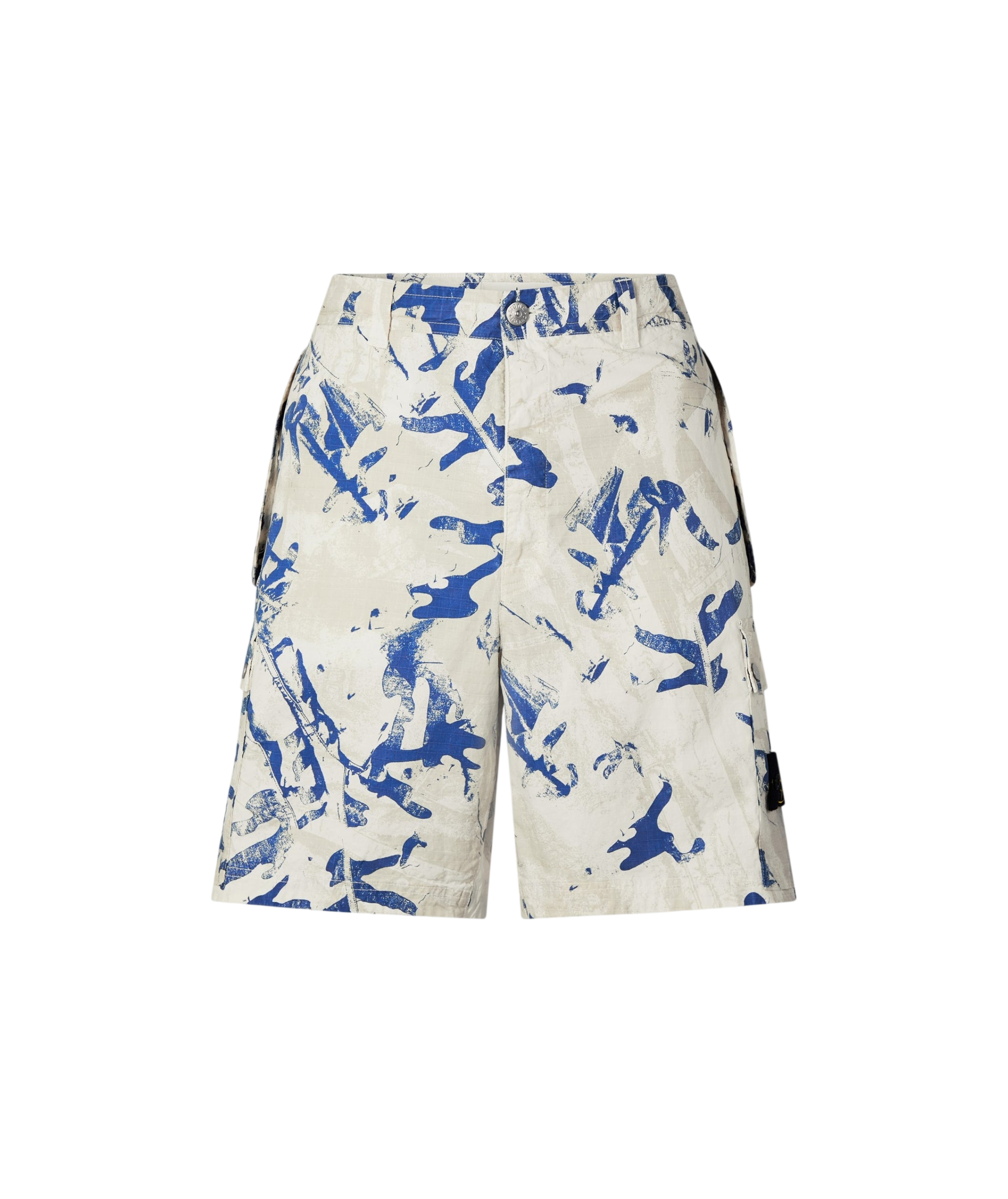 LUXURY HUB STONE ISLAND MEN'S SCAN CAMO CARGO SHORTS