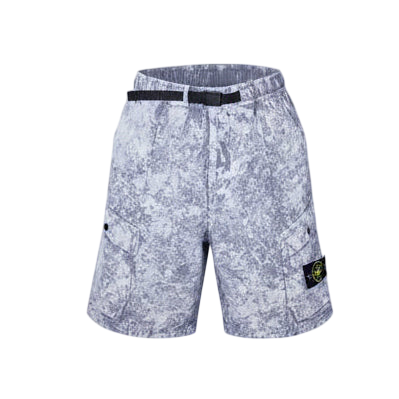 LUXURY HUB STONE ISLAND MEN'S TELA CARGO SHORTS
