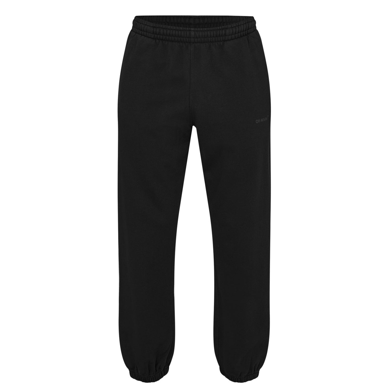 LUXURY HUB OFF WHITE DIAGONAL TAB JOGGING PANTS