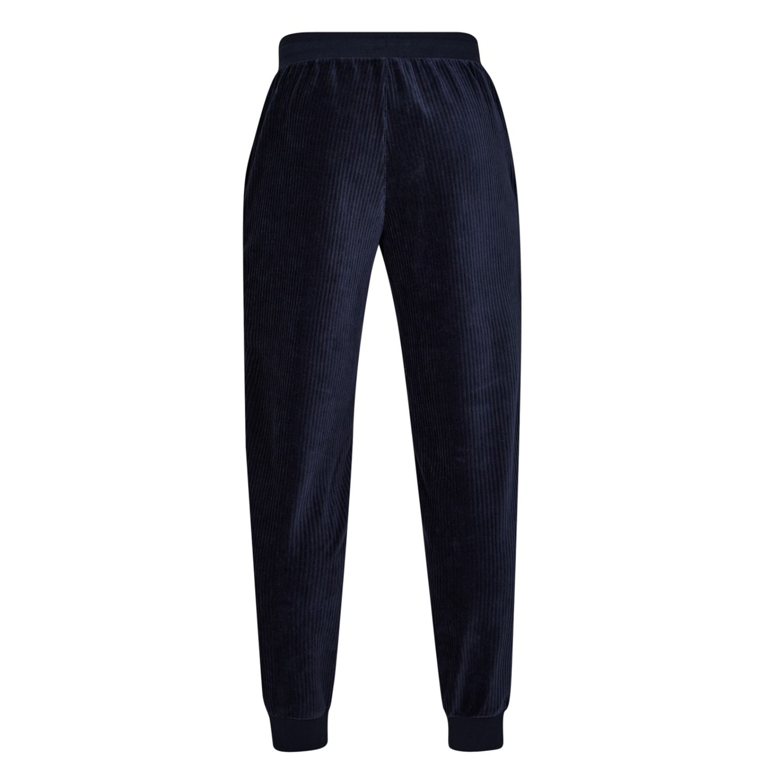 LUXURY HUB  EMPORIO ARMANI RIBBED VELOUR JOGGERS