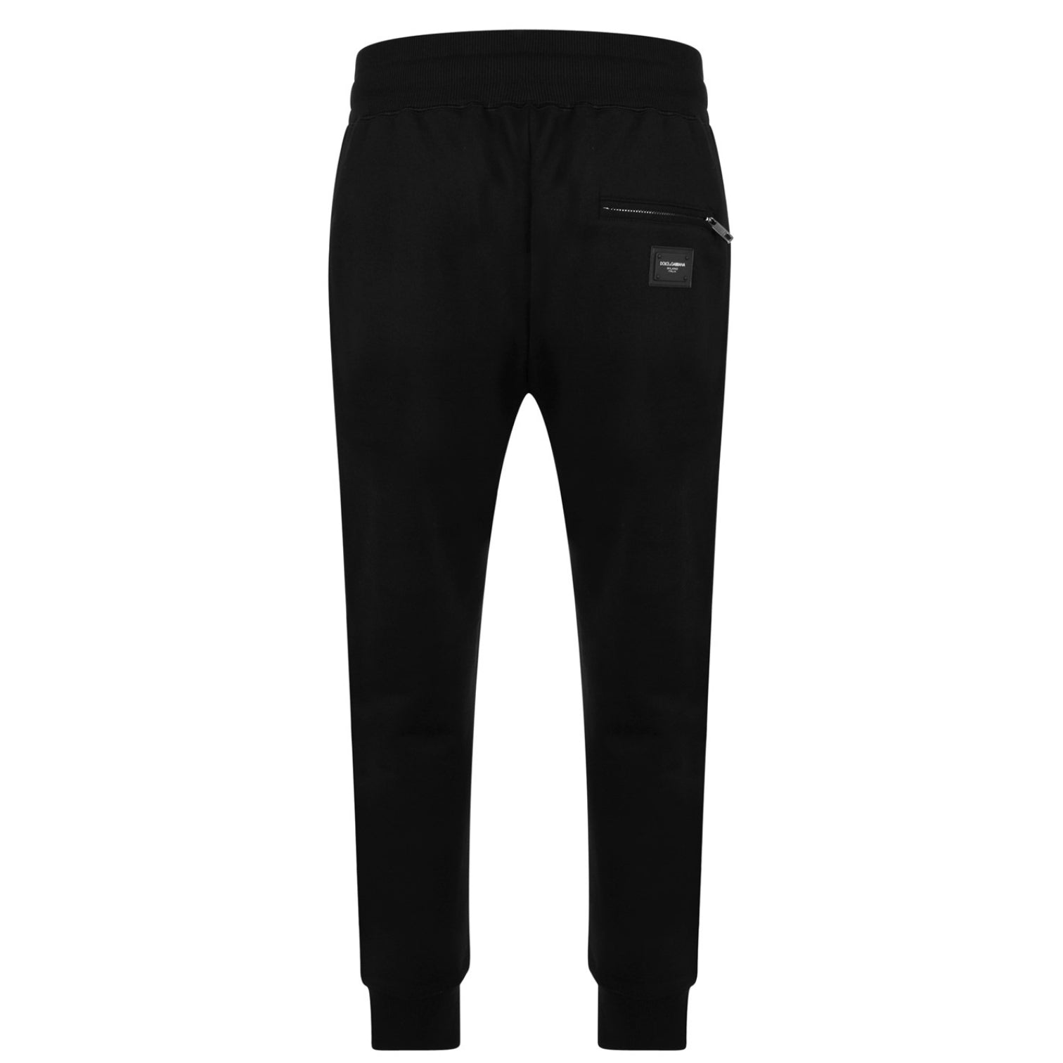 LUXURY HUB DOLCE AND GABBANA RUBBER PLATE LOGO JOGGING BOTTOMS