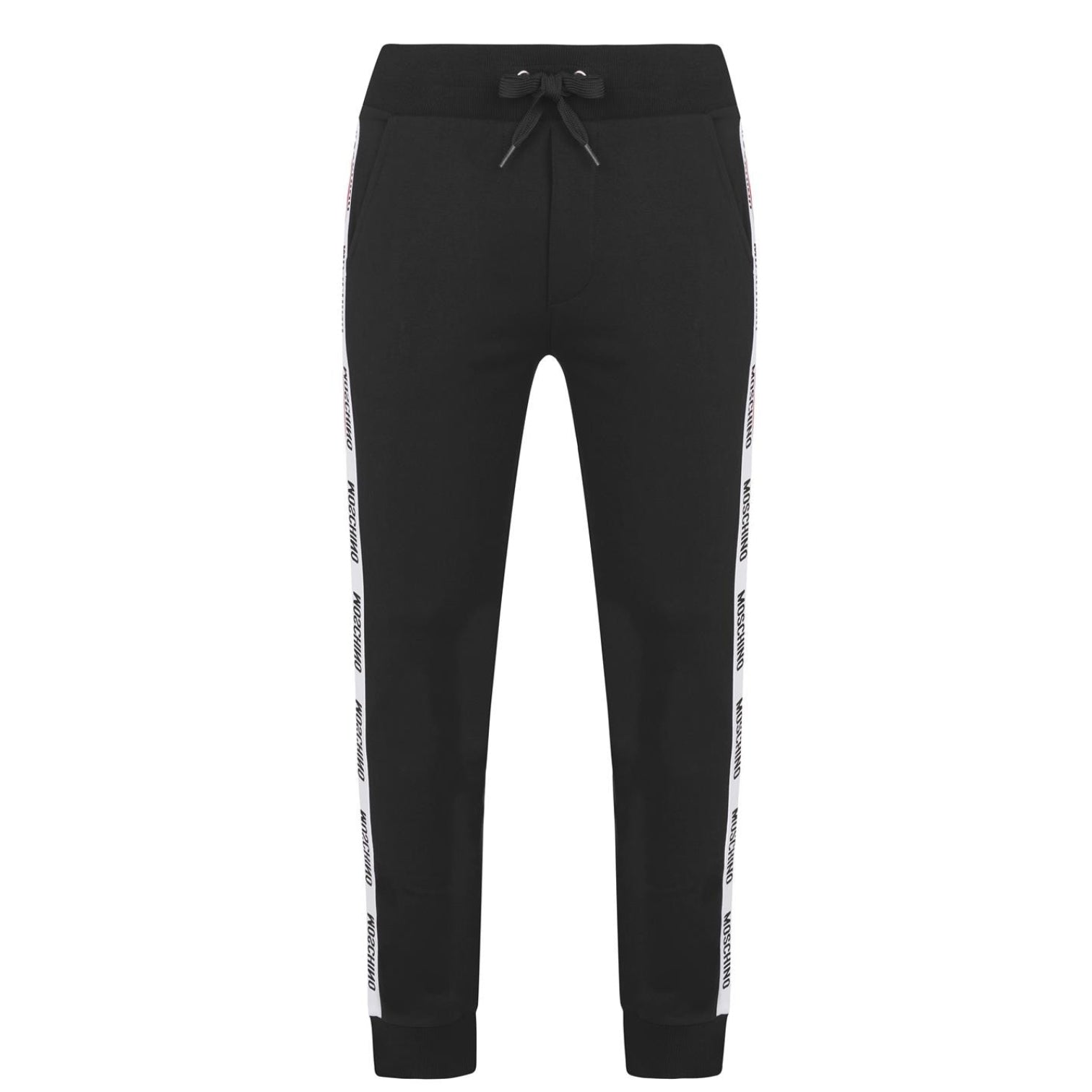 LUXURY HUB MOSCHINO LOGO TAPE JOGGING BOTTOMS