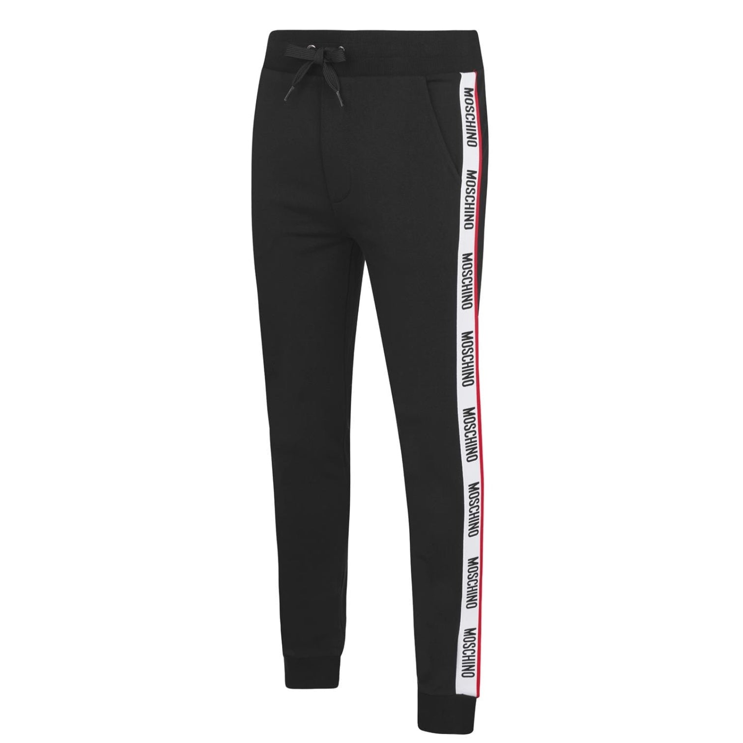 LUXURY HUB MOSCHINO LOGO TAPE JOGGING BOTTOMS