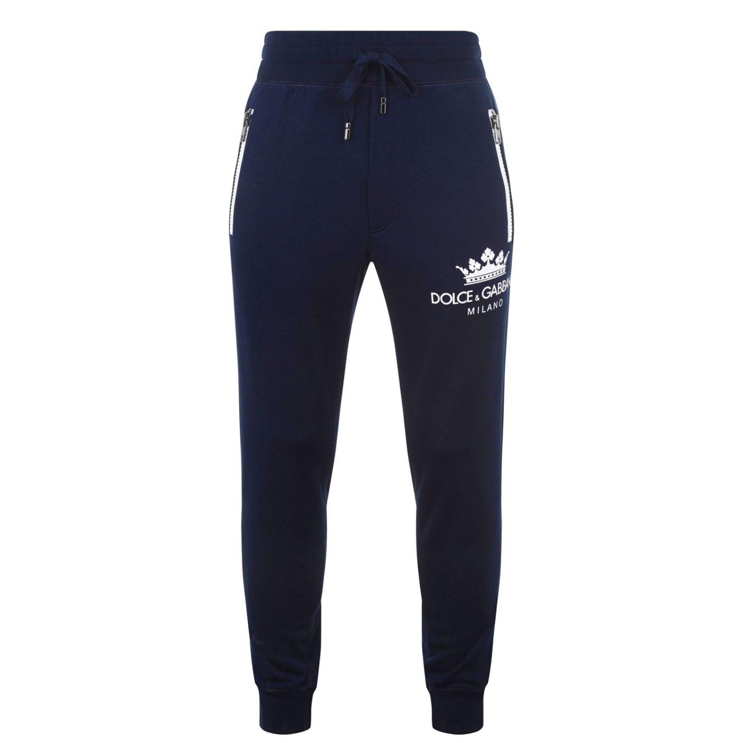 LUXURY HUB DOLCE AND GABBANA MILANO LOGO JOGGING BOTTOMS