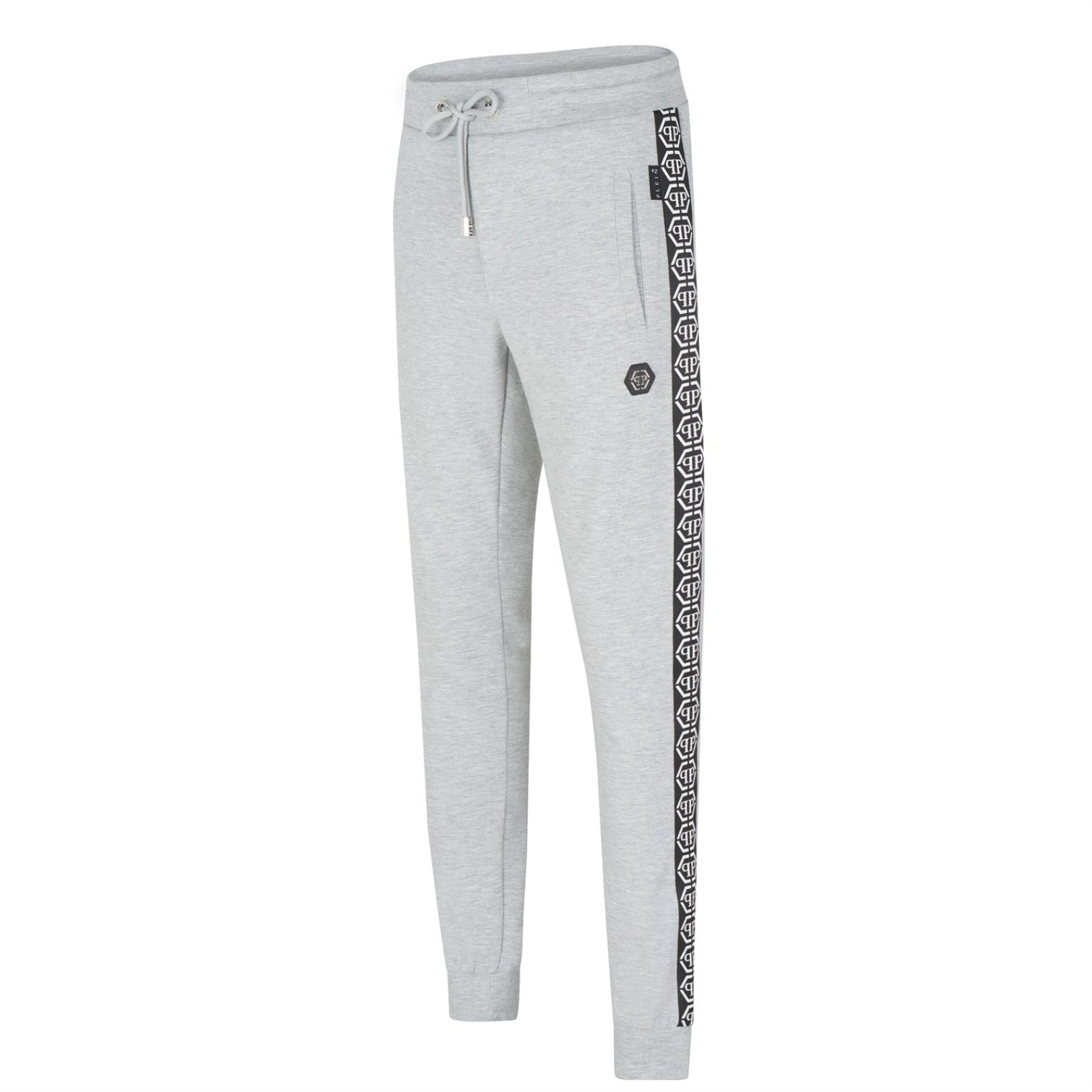 LUXURY HUB  PHILIPP PLEIN TAPE LOGO JOGGERS