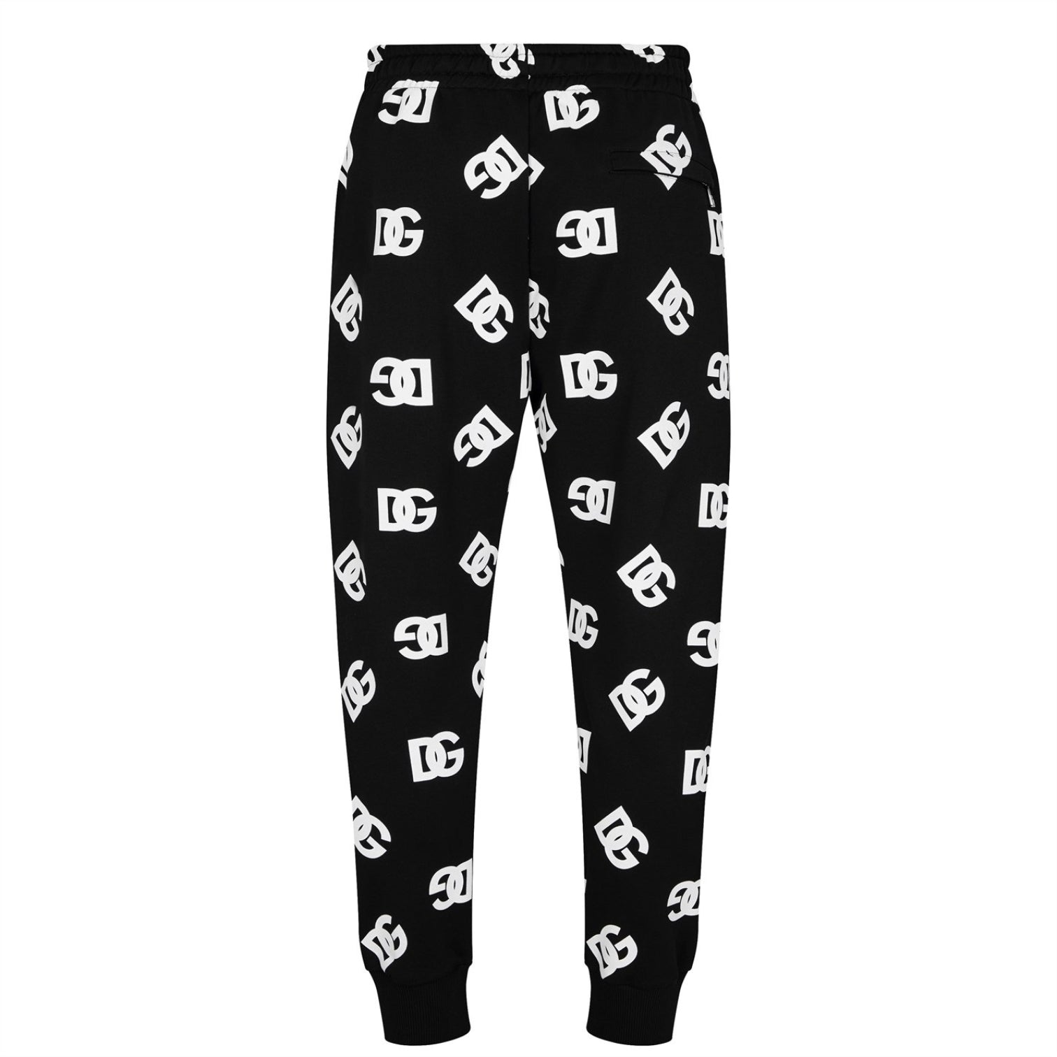 LUXURY HUB DOLCE AND GABBANA ALL OVER PRINT LOGO JOGGERS