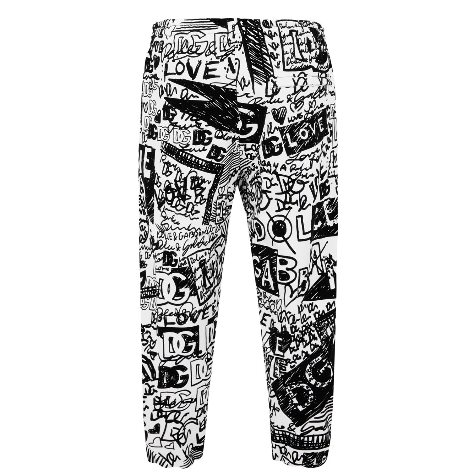 LUXURY HUB DOLCE AND GABBANA GRAPHIC PRINT TRACK PANTS