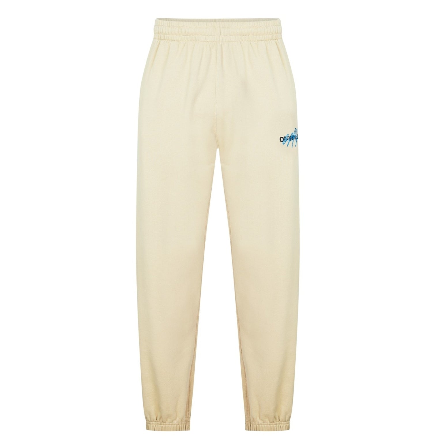 LUXURY HUB OFF WHITE SCRIBBLE SWEAT PANTS