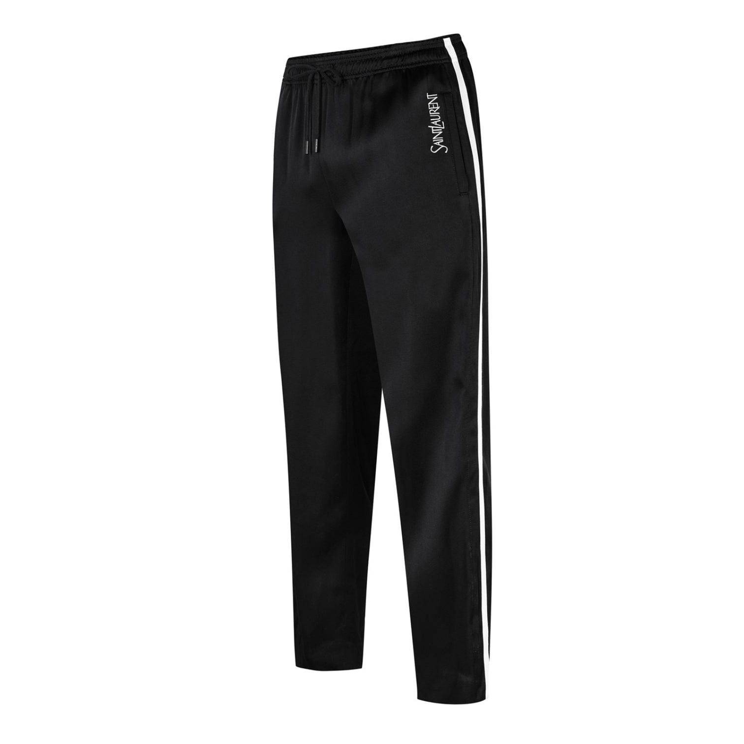 LUXURY HUB SAINT LAURENT EMBROIDERED JOGGING BOTTOMS