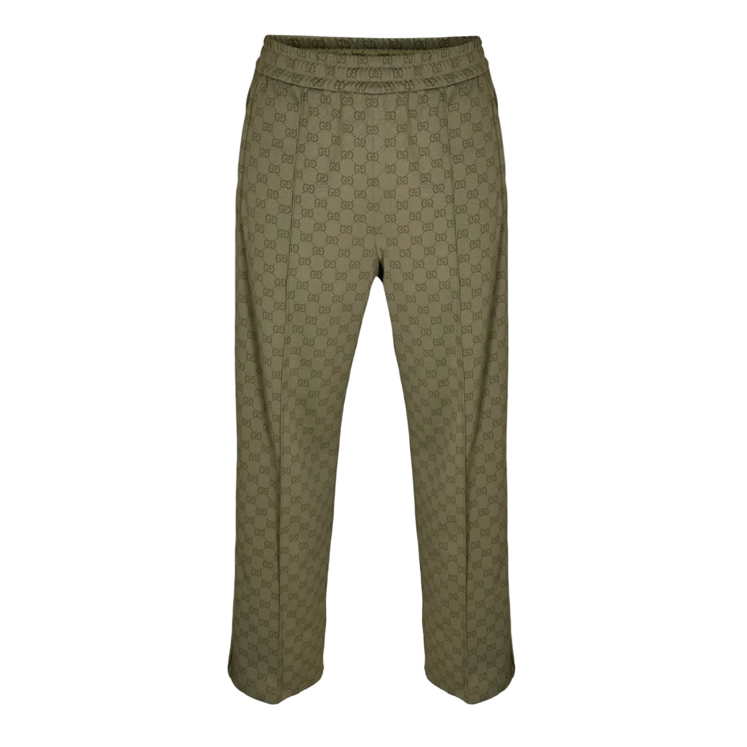 LUXURY HUB GUCCI MEN'S OPEN HEM WOVEN RELAXED FIT TRACKSUIT JOGGERS
