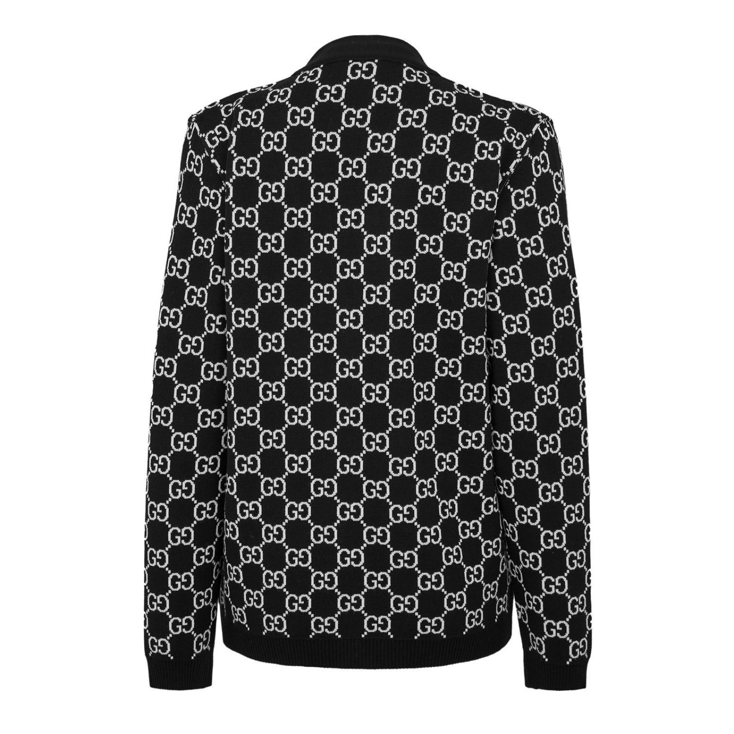 LUXURY HUB GUCCI GG REVERSIBLE JACQUARD CARDIGAN