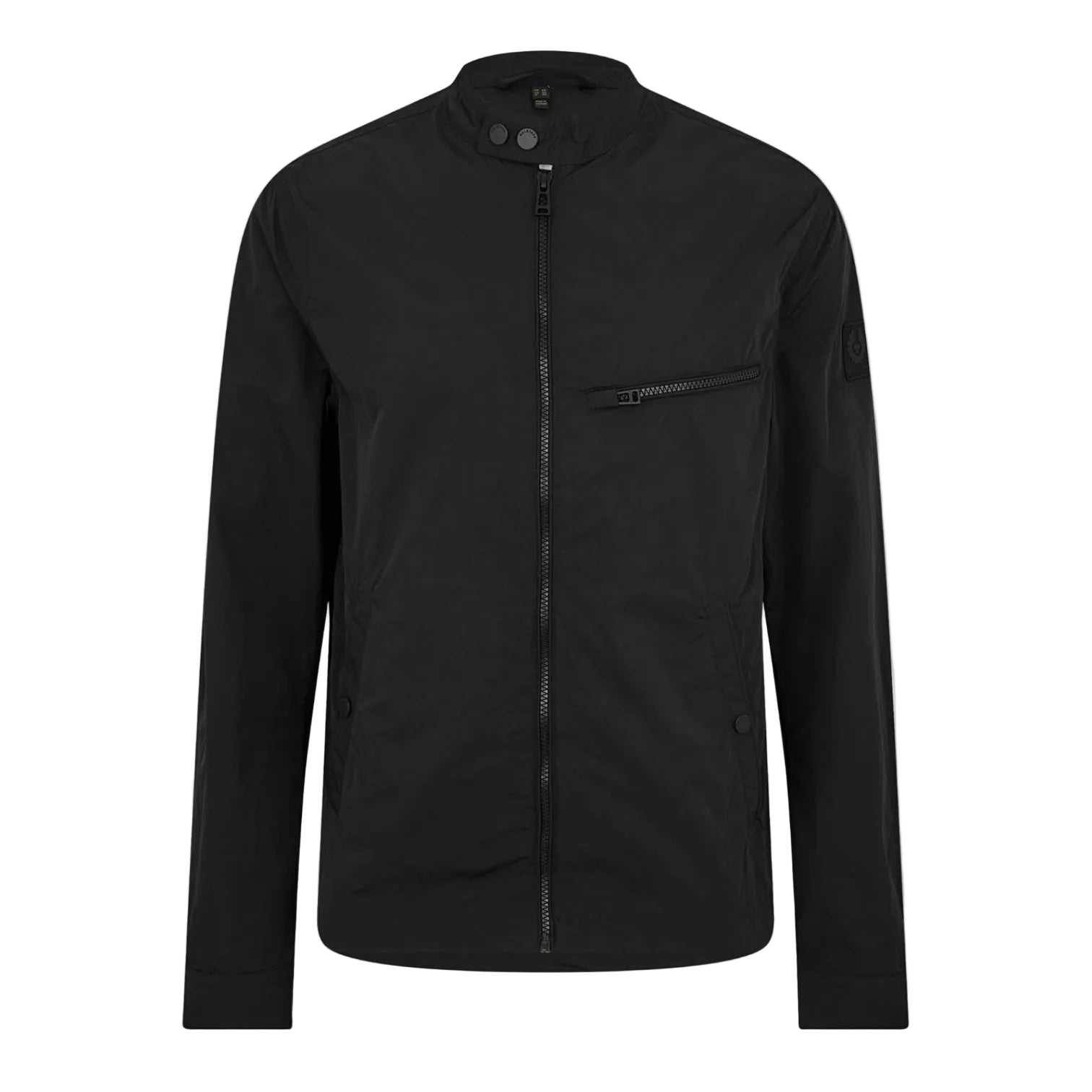 LUXURY HUB BELSTAFF MEN'S WALKHAM LONG SLEEVE FULL ZIP BOMBER JACKET