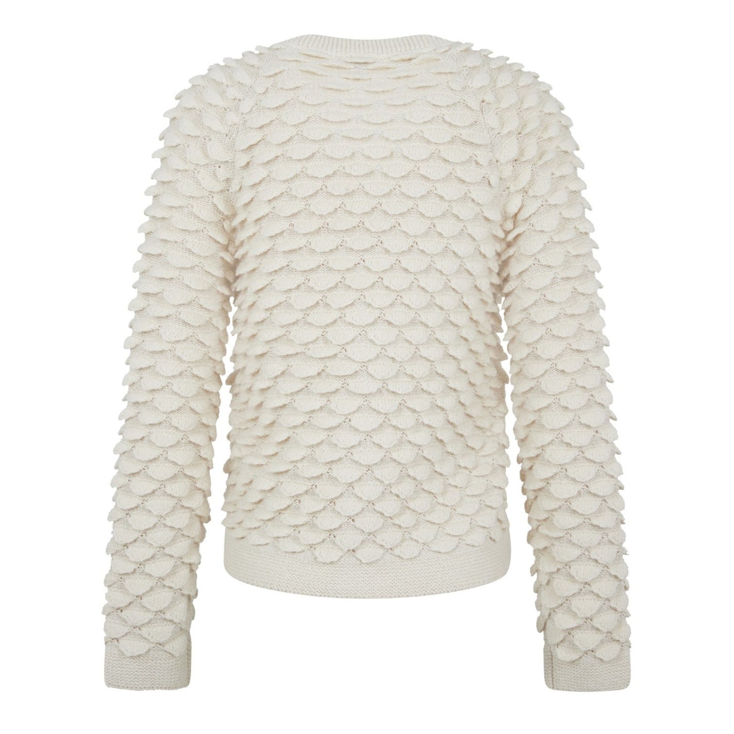 LUXURY HUB BOTTEGA VENETA FISH SCALE WOOL CARDIGAN