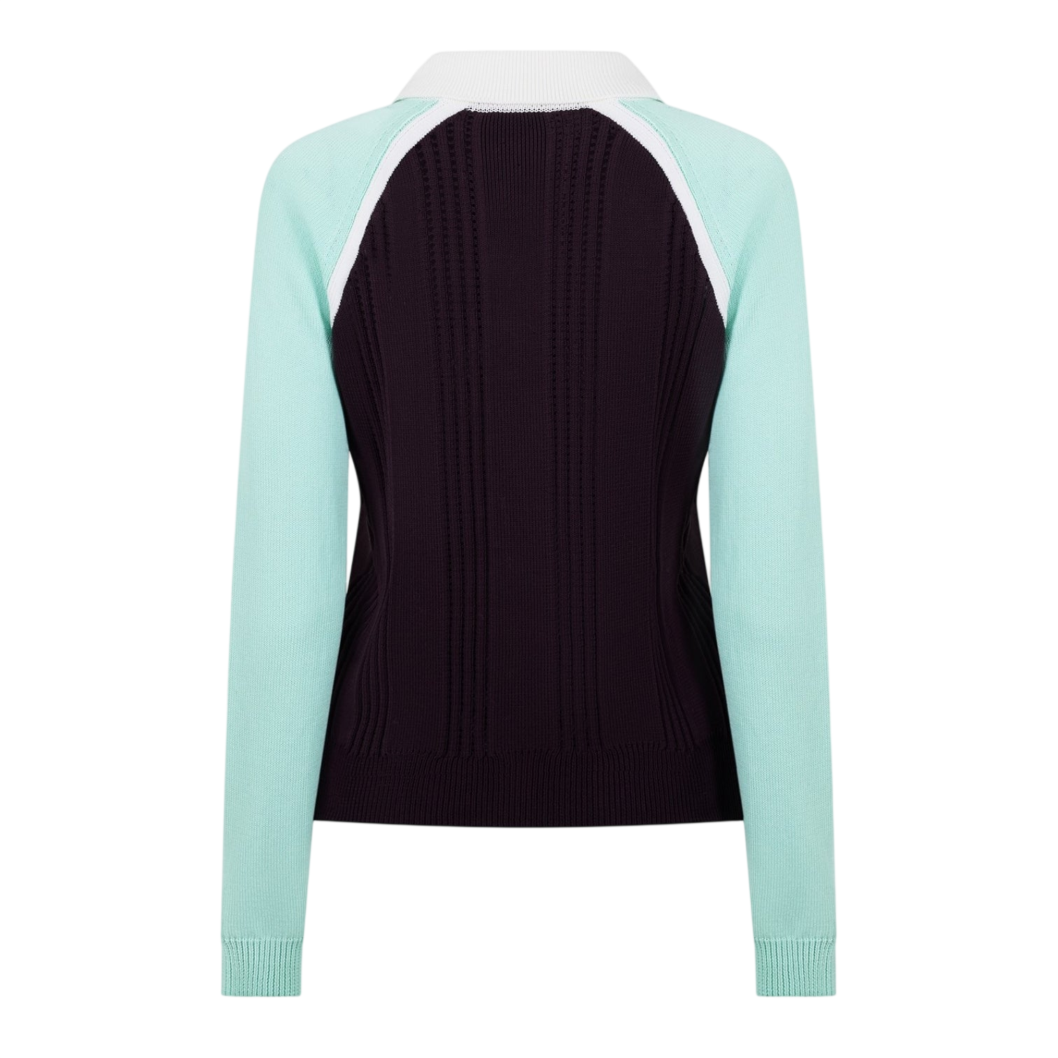 LUXURY HUB CASABLANCA WOMEN'S SPORTY LONG SLEEVE POLO SHIRT