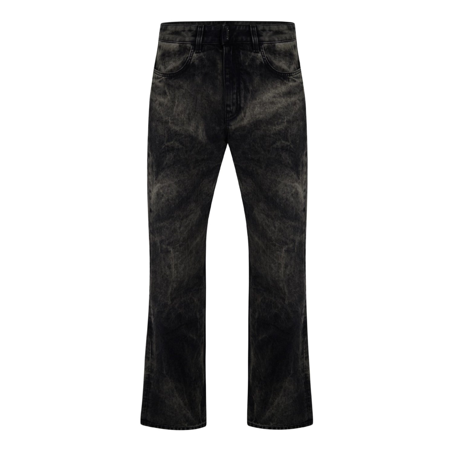 LUXURY HUB GIVENCHY MARBLED BLACK DENIM JEANS