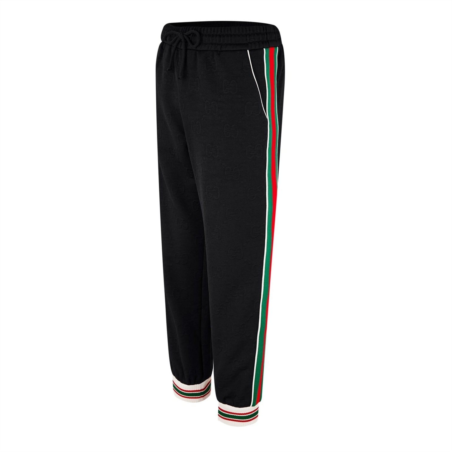 LUXURY HUB GUCCI GG JACQUARD JERSEY JOGGING TROUSERS