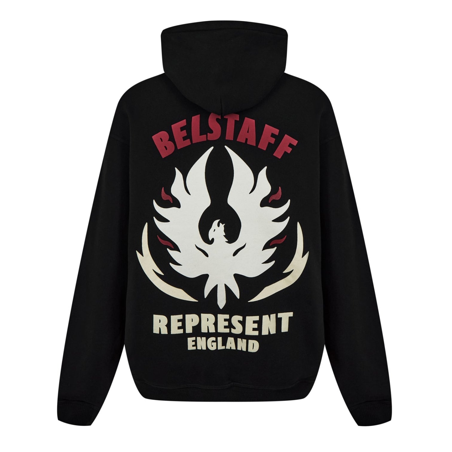 LUXURY HUB REPRESENT X BELSTAFF FLAME PHOENIX HOODIE