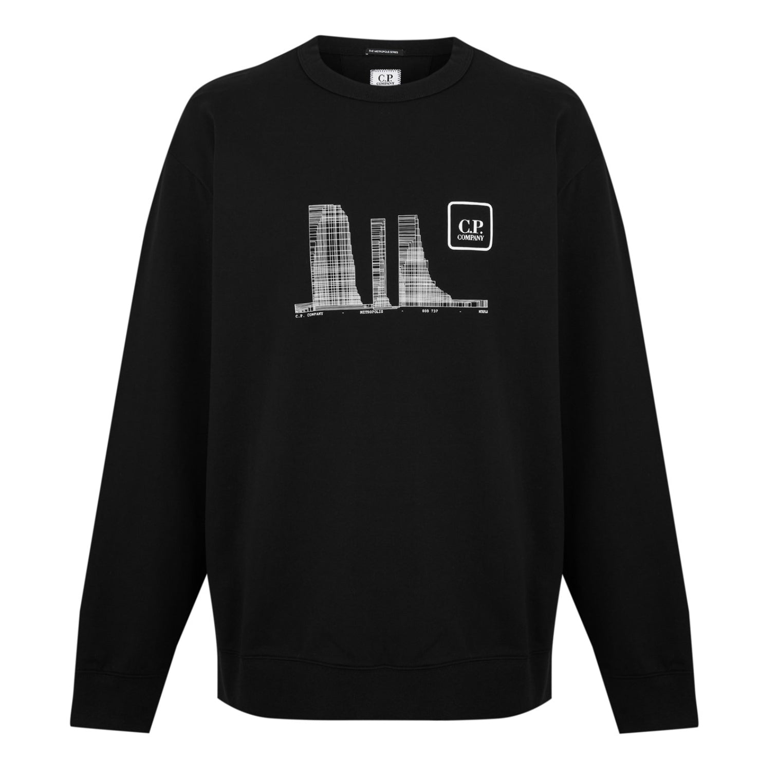 LUXURY HUB CP COMPANY METROPOLIS CREW NECK SWEATSHIRT